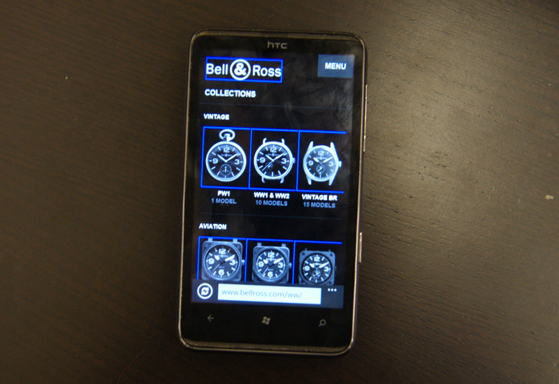Bell and ross mobile site
